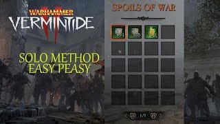 WARHAMMER VERMINTIDE 2 GLITCH: SUPER EASY/ BEST WAY TO FARM RED ITEMS AND THE BEST LOOT 100%
