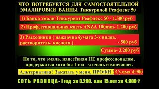 Реставрация ванны 8-916 393-48-56 Москва 1)  Дедовск 16.06 - ДО эмал
