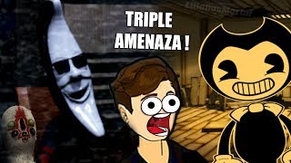 La LUNA Macabra con Lentes, BENDY & Monstruos Extraños!! :'v - Fnaf Fan Game, Bendy & SCP (3 Juegos)