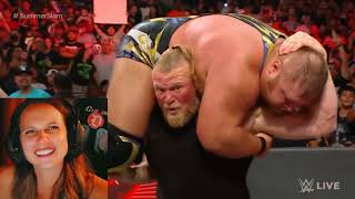 WWE Raw Brock Lesnar takes out Alpha Academy 7/11/22