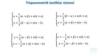 613 Triqometrik tənliklər sistemi