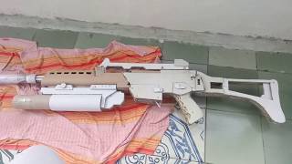 как сделать автомат из Warface с бумаги и картона ( how to make a machine from Warface )