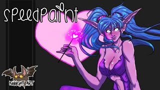 Speedpaint #2 : Nighte, Night Elf Death Knight - 2017