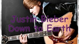 Justin Bieber - Down to earth My world accoutic