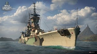 World of Warships учусь стрелять и брать упреждение...