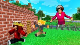 BASE DE TIJOLOS 100% SEGURA CONTRA PROFESSORA MALVADA NO MINECRAFT