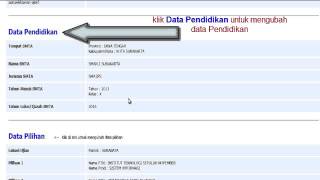 Pendaftaran SBMPTN: Konfirmasi Data dan memilih CBT