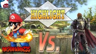 Super Smash Bros. 4 Wii U HIGHLIGHT (Mario vs. Ganondorf) 1 on 1 (MLG)
