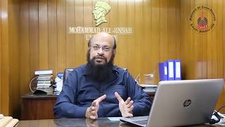 Dr Zubair Ahmed Shaikh  (President) - M.A. Jinnah University