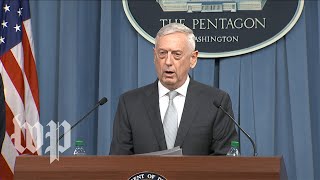 Pentagon briefing on Syria strike