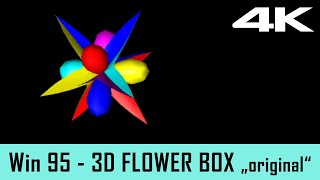 Windows 95 Screensaver - 3D Flower Box (4K)