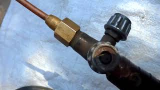 Самодельная бензо - воздушная горелка | Self made benzo air torch
