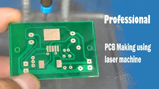 Professional PCB making with safe solder mask using laser machine