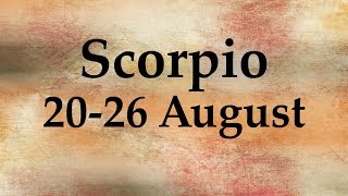 Scorpio Weekly Tarot 20-26 August 2018 - Aquarian Insight