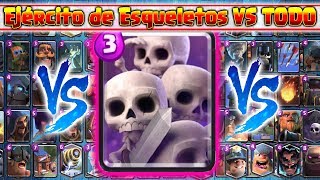 Ejército de Esqueletos VS TODAS las Cartas | En Defensa | 14 VS 1