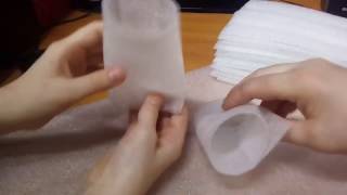 Veronika A  стаканчики для рассады из подложки.измеряем и режем.готовимся к сезону 2017.