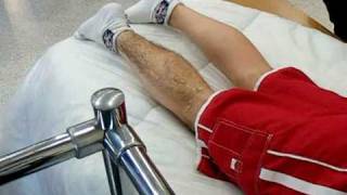 Very hairy, and painful leg waxing - Children In Need, November 2008.