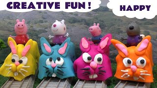 Peppa Pig Thomas and Friends Play Doh Fun Toys Cars Frozen Cookie Monster Play-Doh Surprise Eggs
