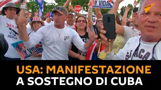 #USA: la protesta organizzata contro Cuba all’ambasciata è un flop, sono di più i sostenitori