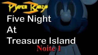 Five Nights At Treasure Island - Gameplay PT-BR e Versão completa - Noite 1