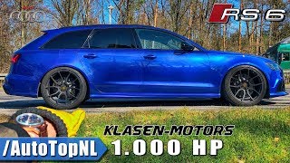 1000HP AUDI RS6 Klasen Motors REVIEW POV on AUTOBAHN by AutoTopNL