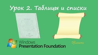 Уроки WPF. Таблицы и списки