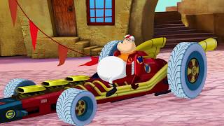 Weight Gain - Dick, Muttley, Penelope, Peter and the Twosome (Wacky Races 2017 S01E02)