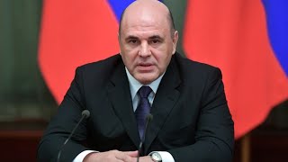 Михаил Мишустин выступает в Доме Правительства