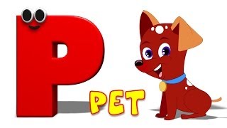 Phonics Letter- P song | Five Little Penguins | Kids Tv Nursery Rhymes For Children | Cartoon Songs