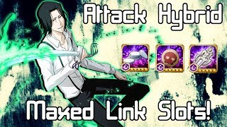 Bleach Brave Souls: Tsukishima (Attack Hybrid) with Max Links Slots Gameplay