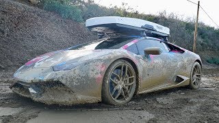 800HP LAMBO GOES OFF-ROADING, car ruined...