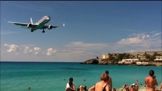 Amazing airplane landing