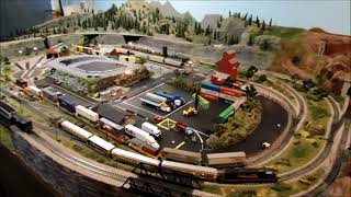 Awsome DCC train Layout with Faller Car System-Colorado