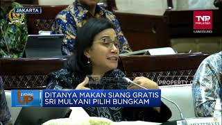 Ditanya Makan Siang Gratis, Sri Mulyani Pilih Bungkam