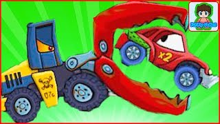 БОСС ПРОГЛОТИЛ Тачку Хищные машинки 2 Car eats Car 2 тачка ест машинку игра от Фаника