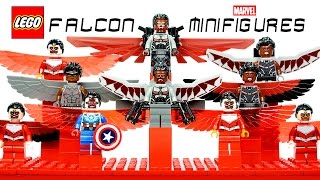 LEGO® Falcon Avengers Sam Wilson Marvel Super Heroes Minifigure Collection