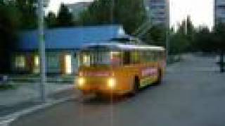 Skoda-9Tr trolleybus in Rivne depot