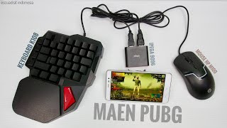 Maen PUBG Mobile pakai mouse dan keyboard gaming dengan bantuan ipega 9096