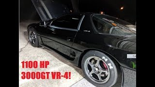 1100hp 3000GT VR4 hits the track with 40psi!!