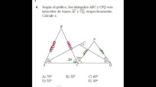GEOMETRÍA: TRIÁNGULOS ISÓSCELES Y EQUILATEROS - NIVEL BÁSICO