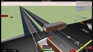 roblox car vs train