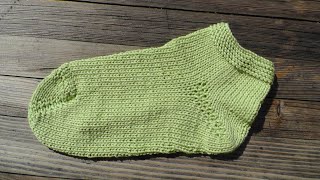 Wooly simple sock knitting tutorial 2 needles