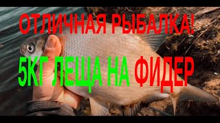 Пять кг леща на фидер! Отличная рыбалка ранней весной 2019 год