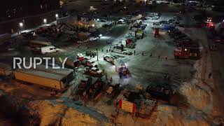 Canada: Police operation seizes gasoline reserves from 'Freedom Convoy' in Ottawa