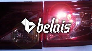 Задние светодиодные фонари «Глаз орла» для ВАЗ 2110-12 (хромированные, тонированные) — «Белайс»