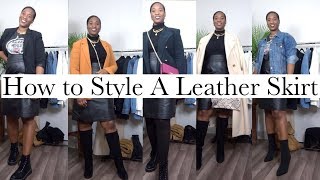 How to Style a Leather Skirt I Capsule Wardrobe