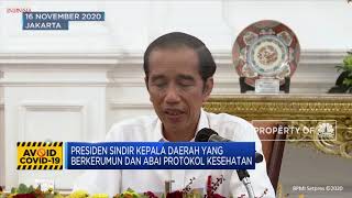 Jokowi Sindir Kepala Daerah yang Abaikan Protokol Kesehatan