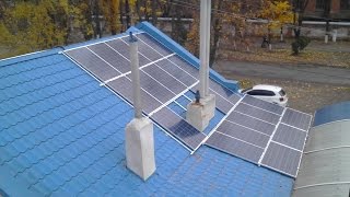 30 кВт. Солнечные батареи на крыше дома(короткая версия)