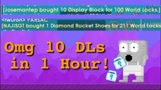 Growtopia | 10 DLS in 1 Video With Vend Scam!
