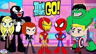 Teen Titans Go! Color Swap Transforms Raven Iron Man Spiderman Surprise Egg and Toy Collector SETC